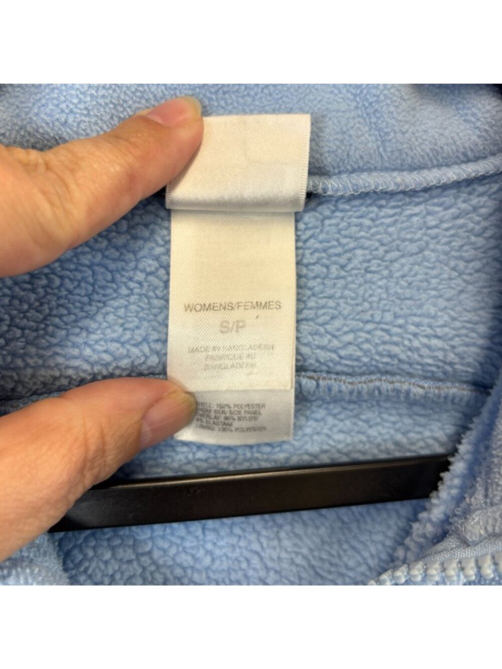 The North Face Womens Small Fleece Jacket Blue Beige Full-Zip Outdoor Layer - Picture 5 of 11
